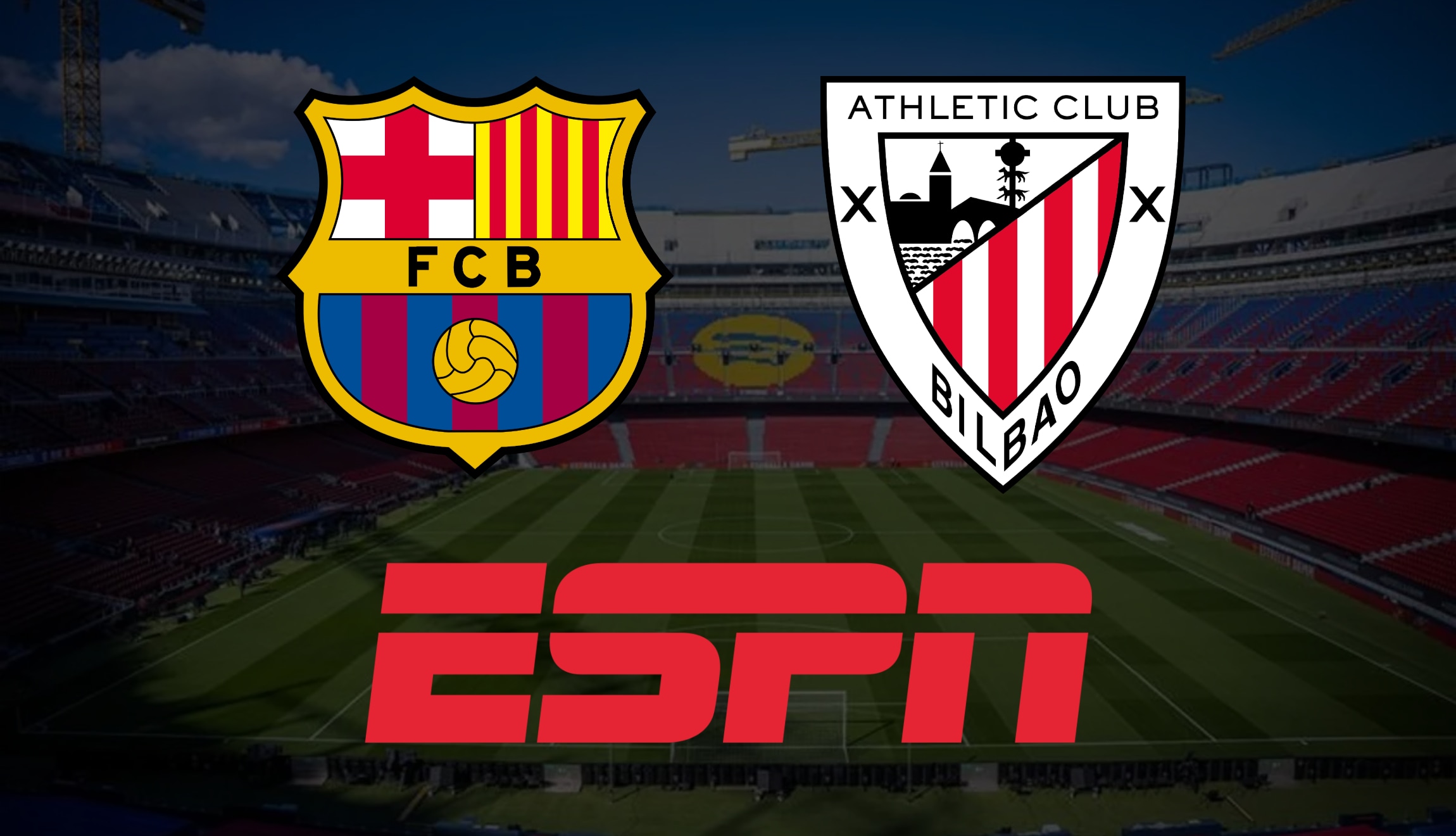 Señal de ESPN para ver la transmisión de Barcelona vs. Athletic Club en vivo y en directo, este jueves 27 de agosto, por LaLiga de España 2026-27. (Foto: Imagen creada por Depor)