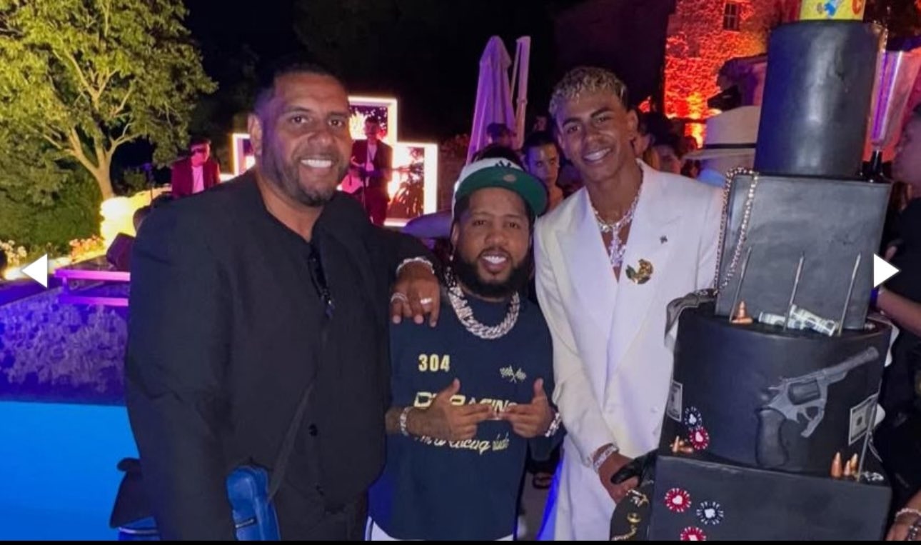 El rapero dominicano Chimbala fue uno de los cantantes que participó en la fiesta de Lamine Yamal. (Instagram)