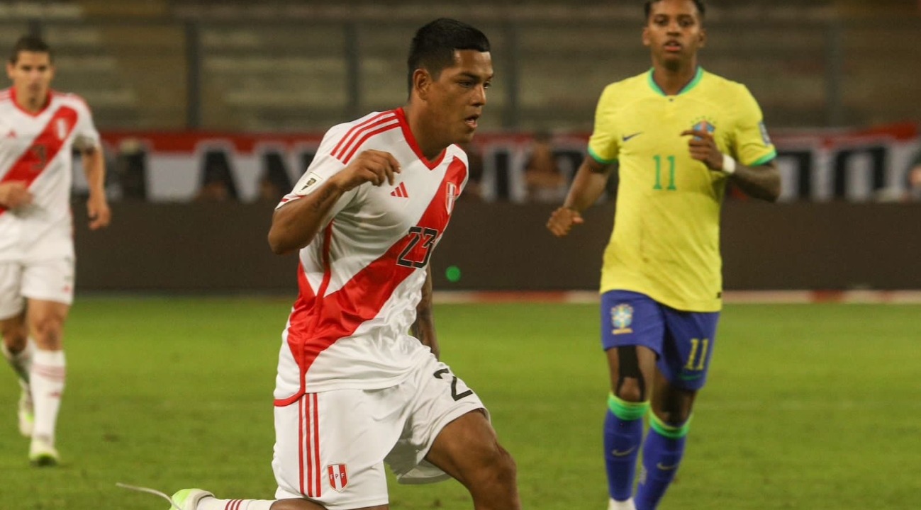 Joao Grimaldo dejó una buena impresión en su debut con Perú. (Foto: José Carlos Serrano)