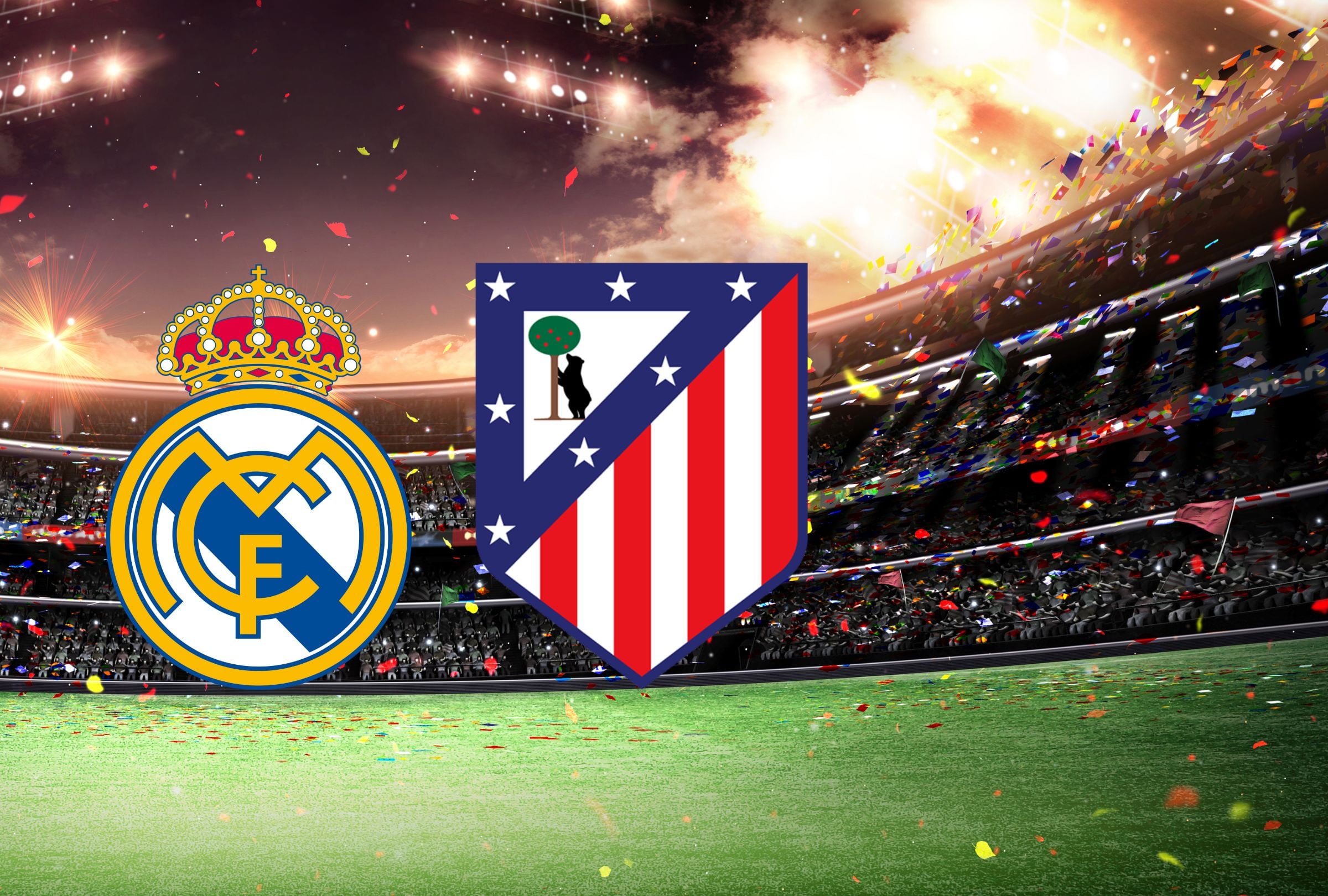 El partido Real Madrid vs. Atlético Madrid promete ser intenso de principio a fin. (Foto: Composición Depor)