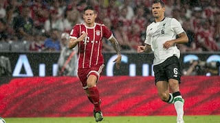 Otra paliza para el Bayern Munich de James Rodríguez: perdió 3-0 ante Liverpool por la Audi Cup 2017