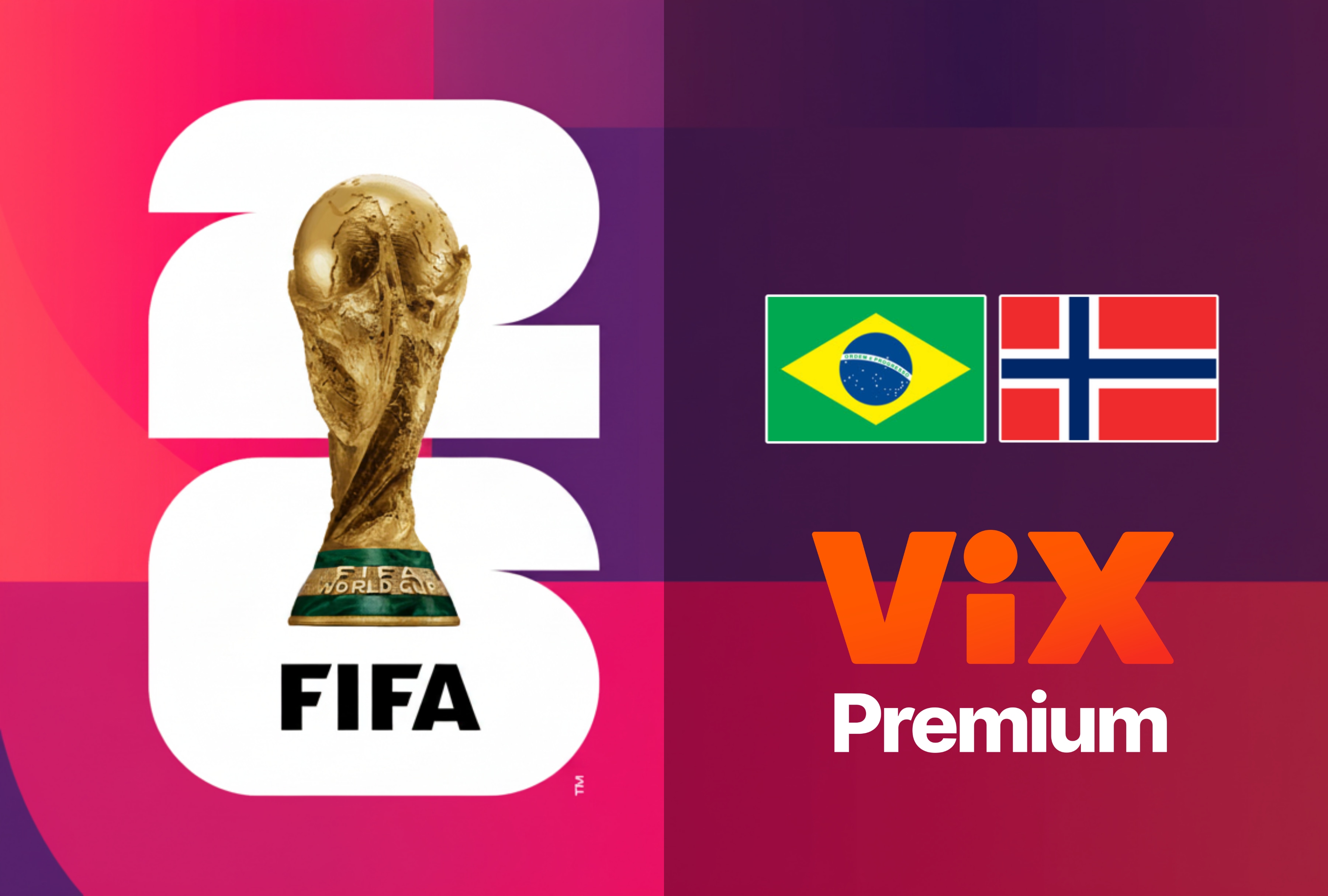 Transmisión de Vix Premium del partido Brasil vs. Noruega EN VIVO y EN DIRECTO por los 8avos de final de la Copa Mundial 2026. | Crédito: fifa.com / Composición Depor