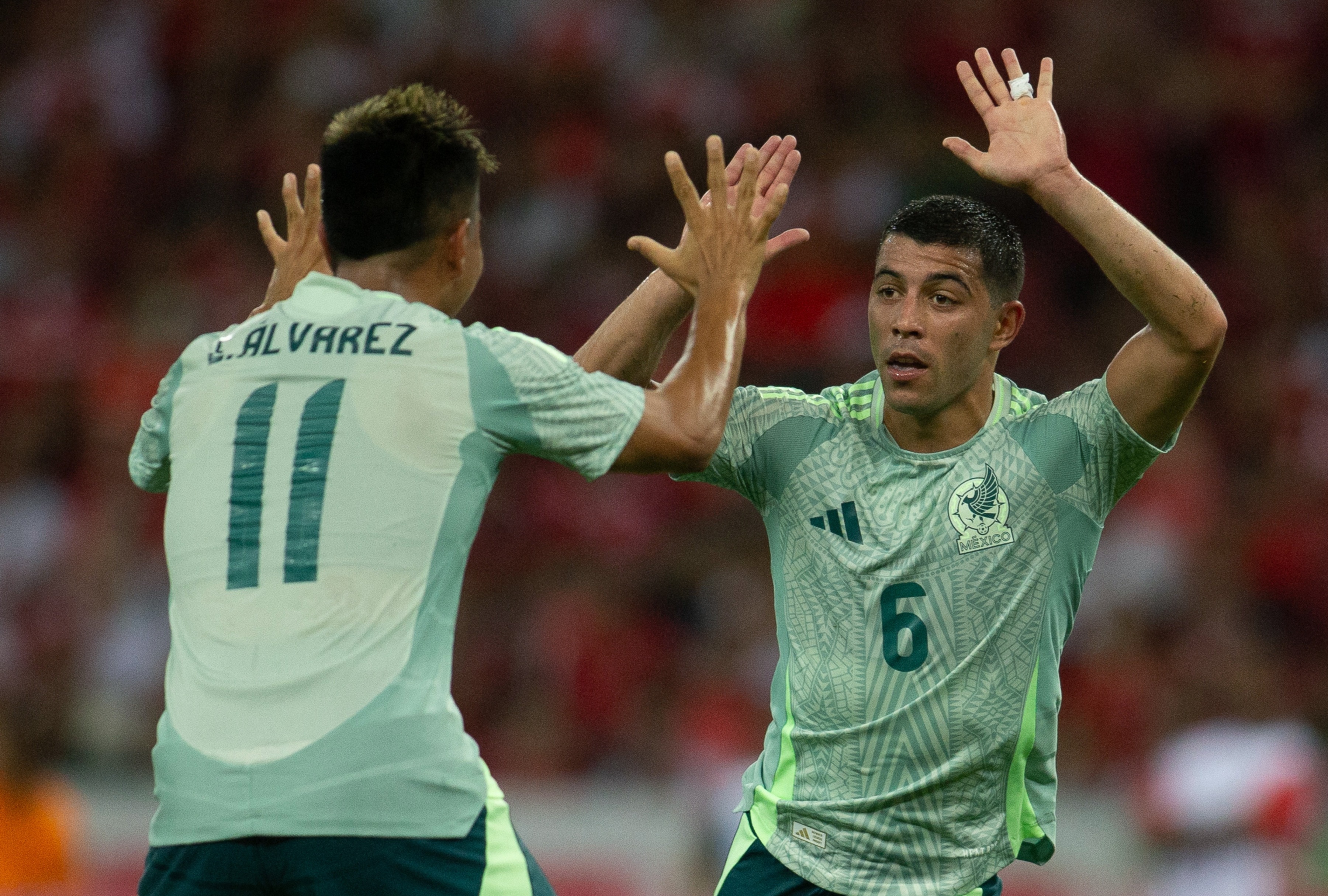 México e Inter de Porto Alegre se enfrentaron en Brasil por un amistoso internacional. (Foto: AFP)