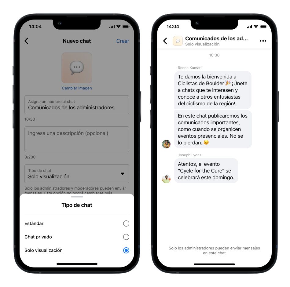 Cambios en Grupos de Facebook