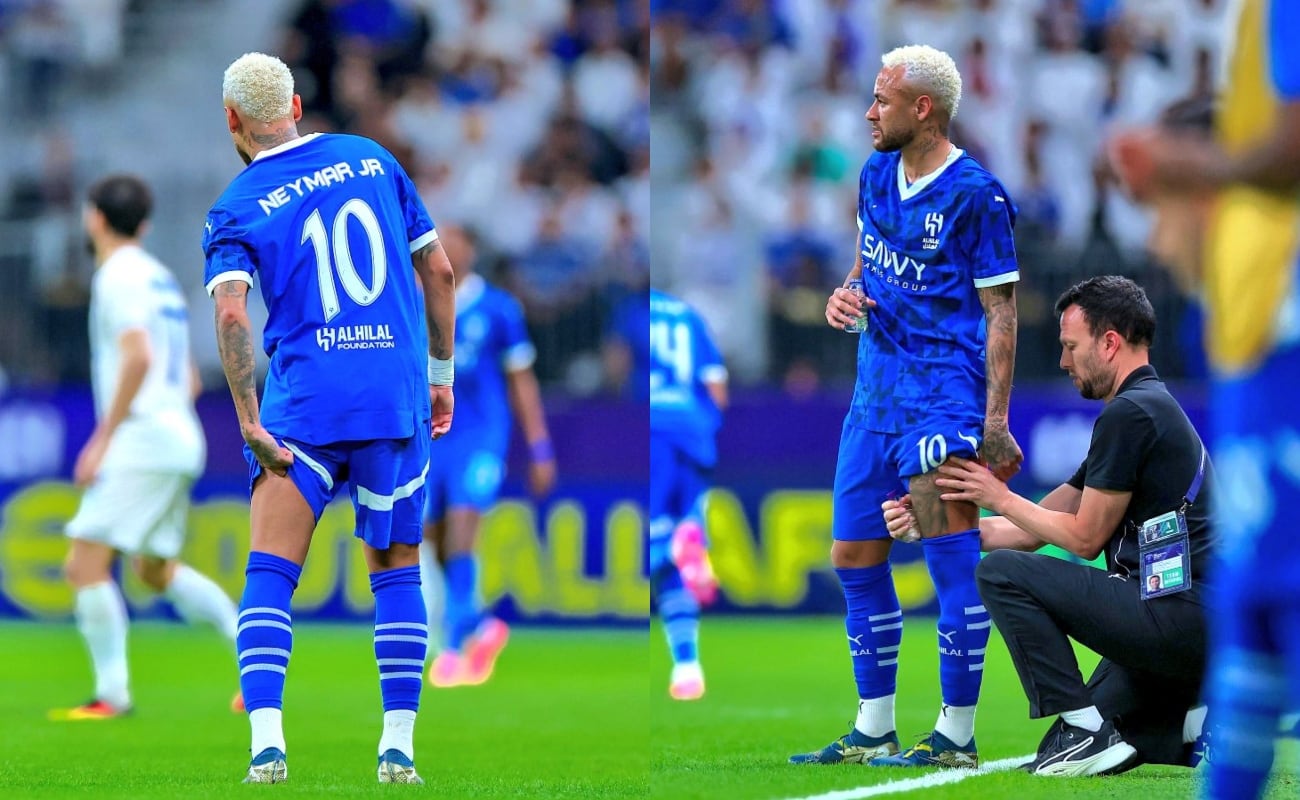 Neymar se ha lesionado un par de veces en Al Hilal. (Foto: Composición)