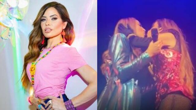 Gloria Trevi Gloria Trevi y Mónica Naranjo sorprenden con beso durante concierto |VIDEO