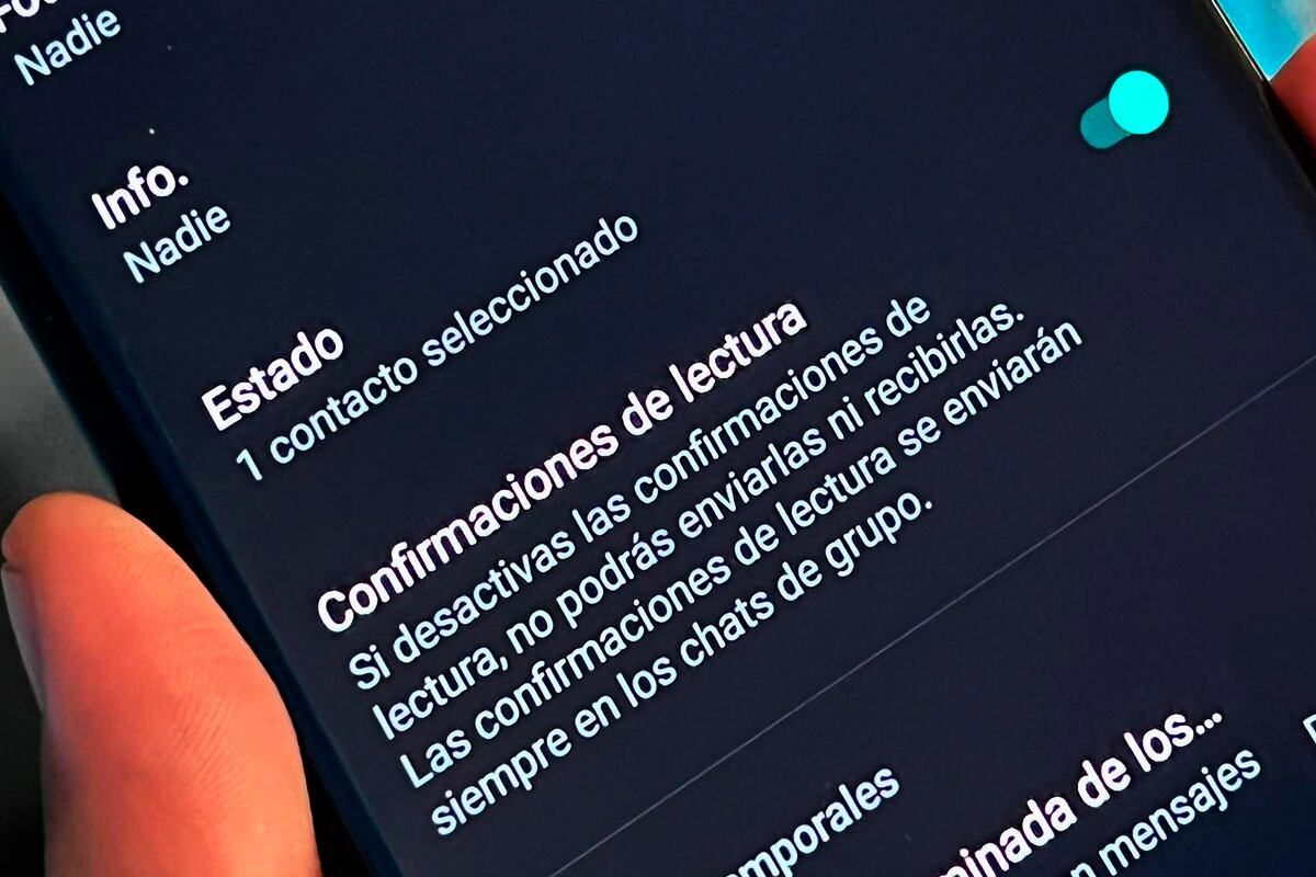 De esta manera podrás desactivar el doble check azul desde los Ajustes de WhatsApp. (Foto: MAG - Rommel Yupanqui)