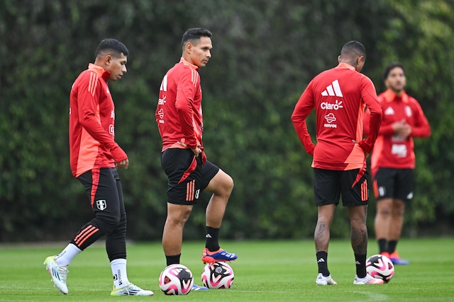 La Selección Peruana entrena en Videna, previo a los duelos ante Colombia y Ecuador por Eliminatorias al Mundial 2026. (Foto: FPF)