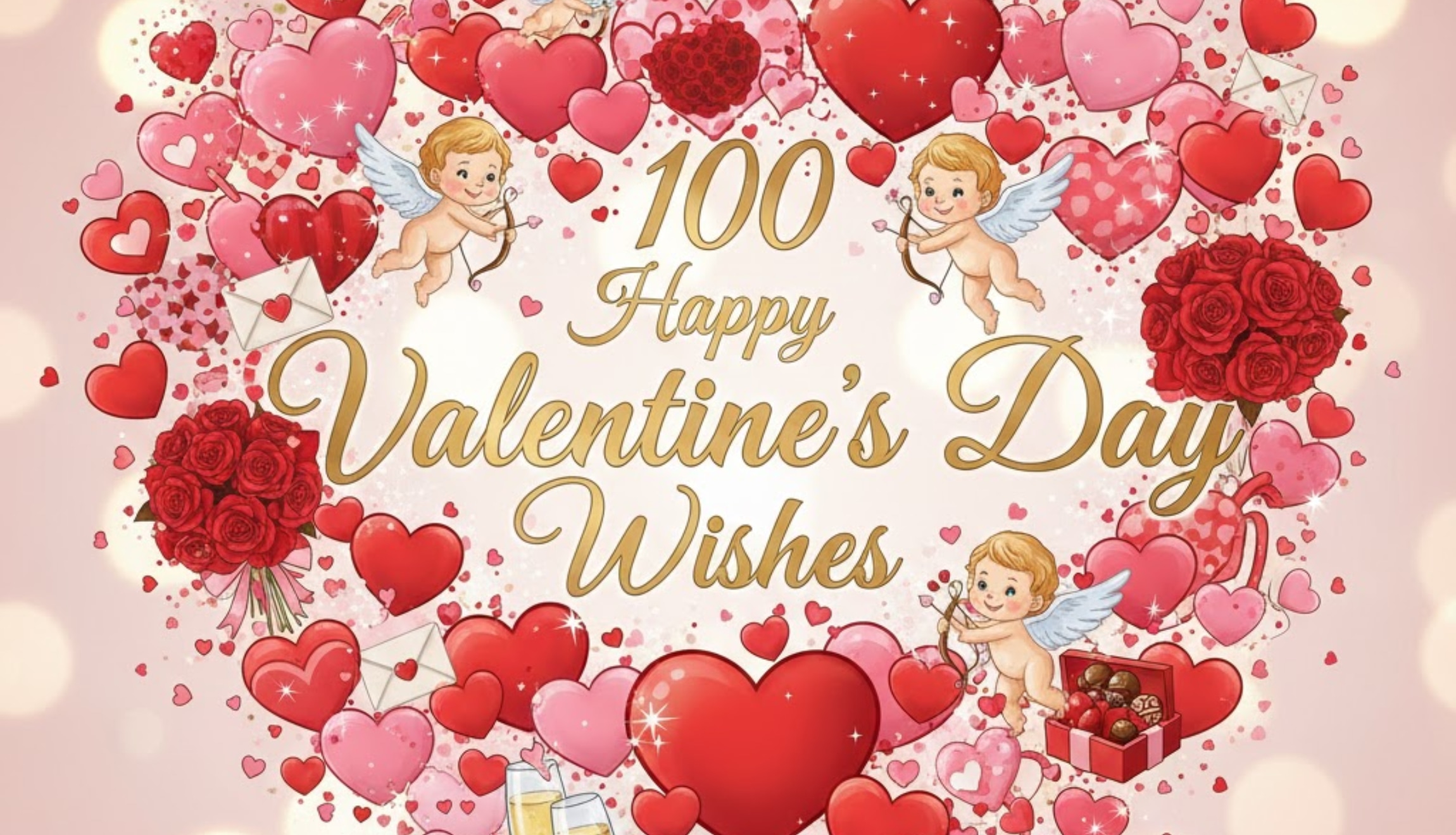 Dedicate one of these 100 phrases and wishes for Valentine's Day 2026 to send a message to that special someone in your life. (Photo: Created by Depor using Gemini AI)