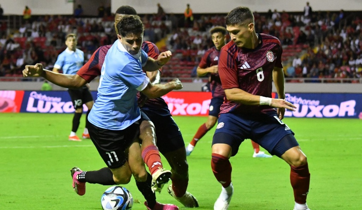 Uruguay vs Costa Rica en amistoso internacional. (Foto: AFP)