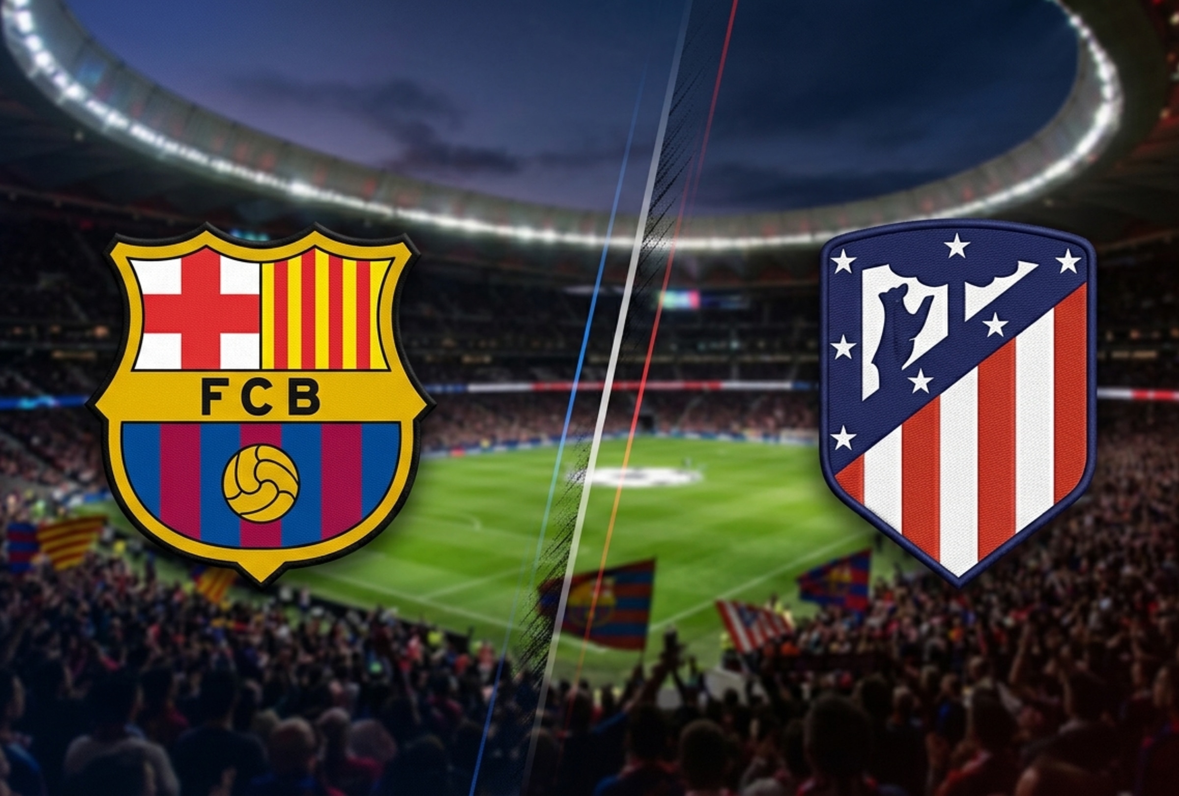 El Atlético de Madrid recibe al Barcelona en la vuelta de los cuartos de final de la Liga de Campeones 2025-26 (Imagen hecha por Depor con apoyo de la IA Gemini)