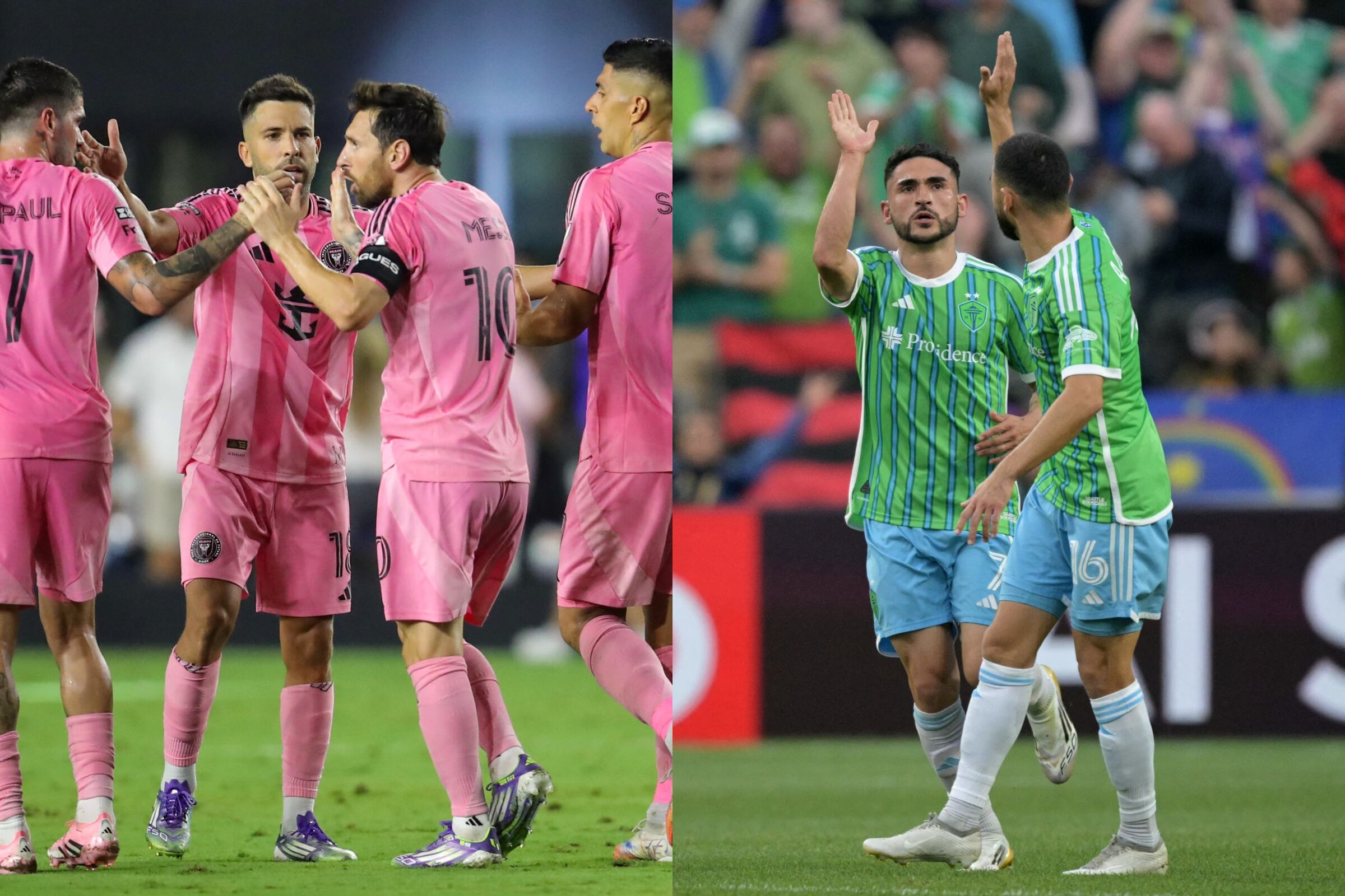 Seattle Sounders vs Inter Miami in the Leagues Cup 2025 final: where to watch live on TV, start time, and streaming options with Lionel Messi. (Photos: AFP)