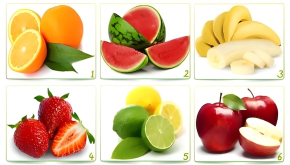 Test de personalidad: elige una de las frutas en esta ilustración para conocer qué clase de persona eres (Foto: Namastest).