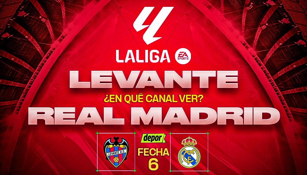 Real Madrid vs. Levante por la fecha 6 de LaLiga de España: ¿Dónde ver el partido? (Diseño: Christian Marlow)