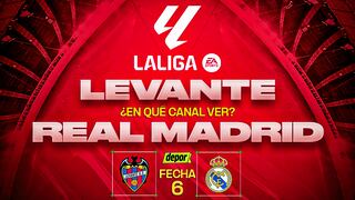 Dónde ver Real Madrid vs. Levante por LaLiga: canal de televisión