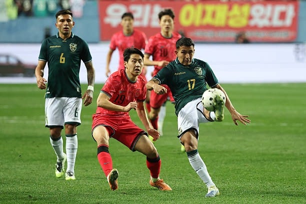 Bolivia no pudo con Corea del Sur y cayó 2-0. (Foto: Getty Images)