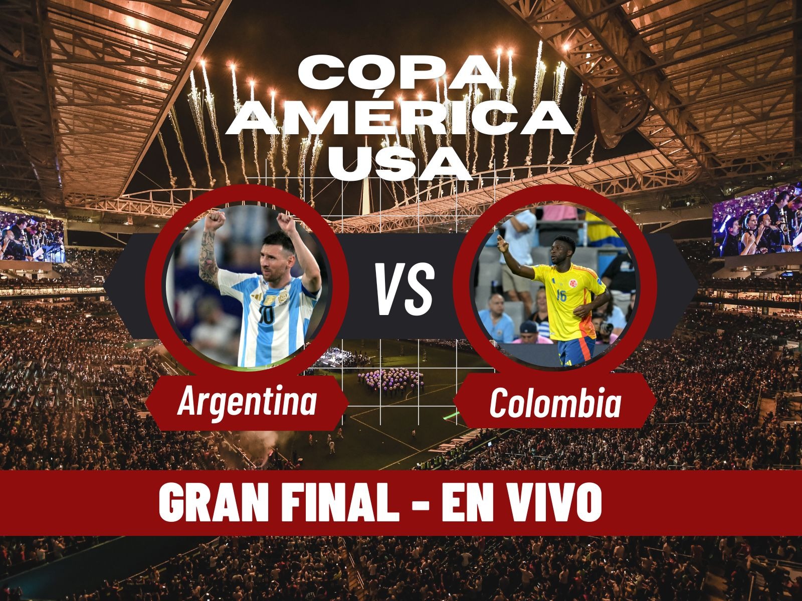 Horarios para ver Colombia vs. Argentina por gran final de Copa América 2024 | Foto: Composición Depor