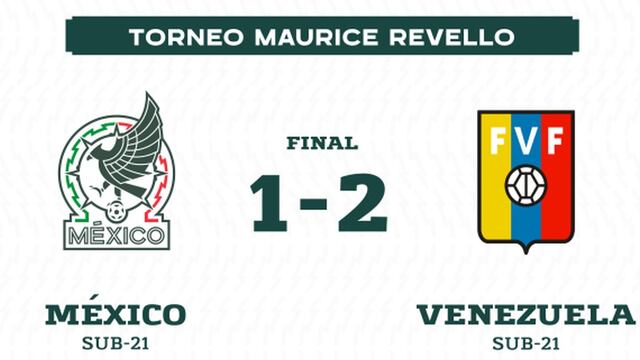 Resumen y goles: México cayó 2-1 ante Venezuela, por la fecha 2 del Torneo Maurice Revello
