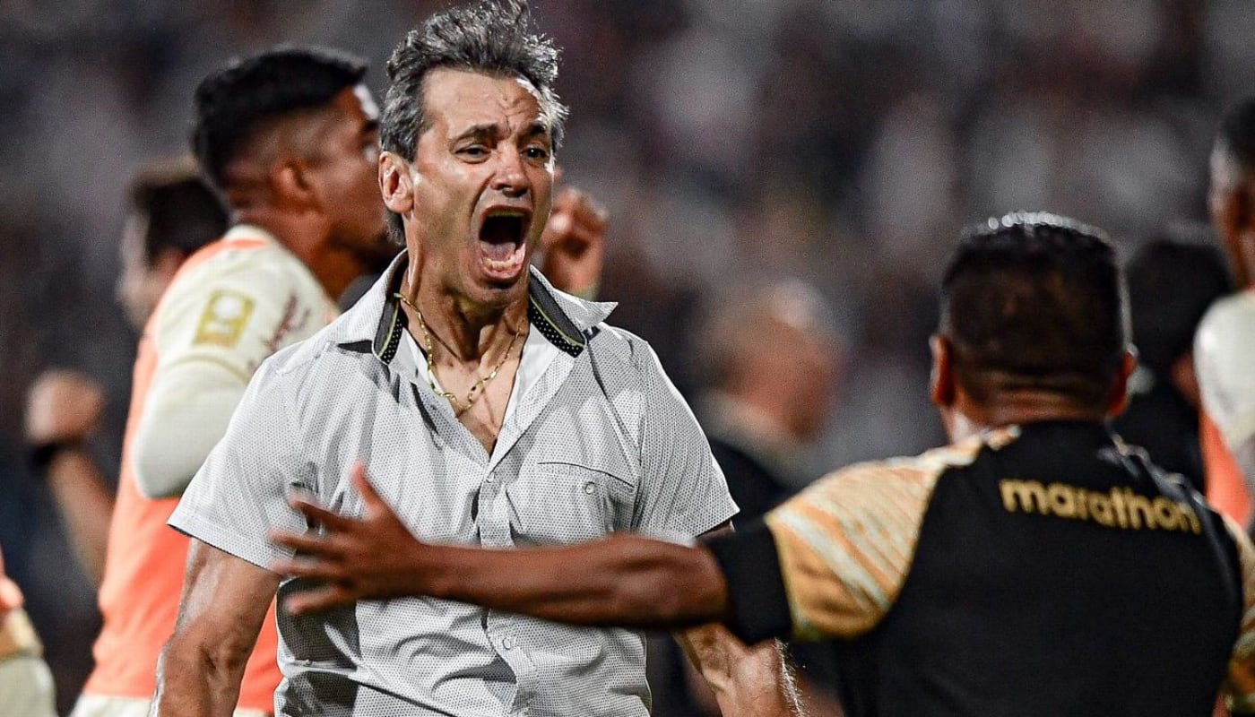 Fabián Bustos salió campeón nacional con Universitario en el 2024. (Foto: Liga 1)