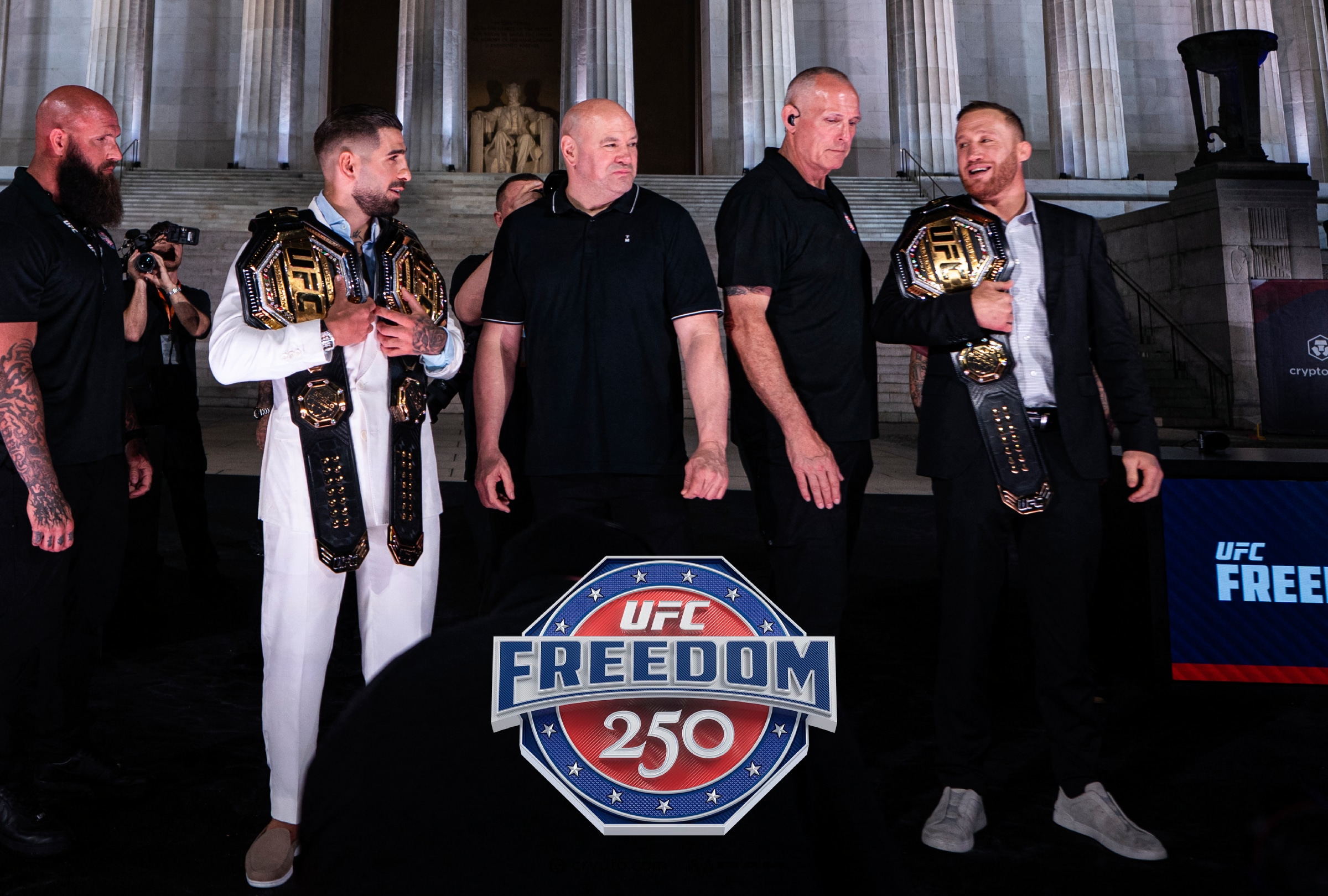 WASHINGTON, DC (ESTADOS UNIDOS), 14/06/2026.- ¿Quién ganó la pelea del UFC Freedom 250? Sigue el resultado del combate estelar entre Ilia Topuria y Justin Gaethje por el título peso ligero desde la Casa Blanca. FOTO DE AL DRAGO PARA GETTY IMAGES Y AFP