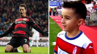 Ni Cristiano ni Messi: niño quiere ser como 'Chicharito' Hernández (VIDEO)