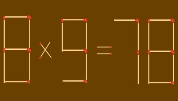 RETO MATEMÁTICO | La ecuación que se plantea en esta imagen es incorrecta. Debes corregirla en pocos movimientos.| Foto: fresherslive