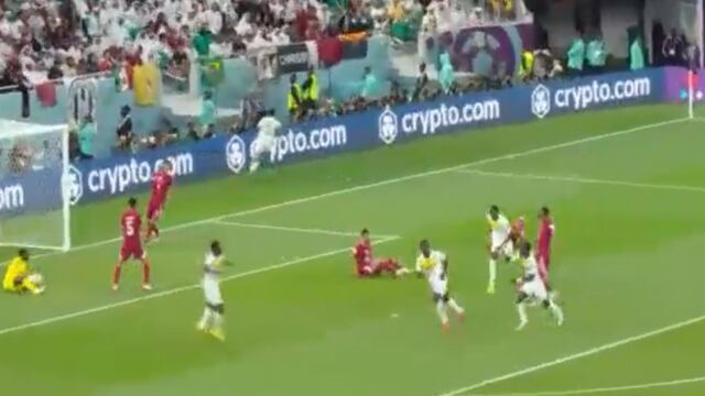 Senegal sentencia: gol de Bamba Dieng para el 3-1 sobre Qatar en el Mundial