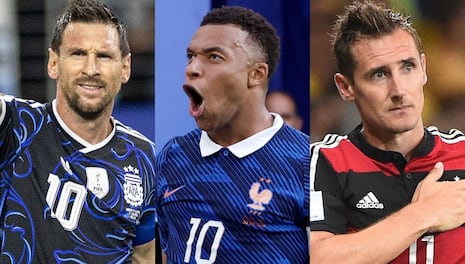 Máximos goleadores de los Mundiales EN VIVO: Messi, Mbappé y los artilleros que completan la tabla