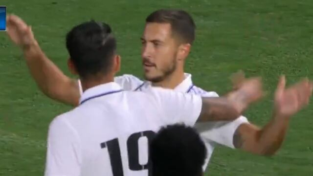 Remontada merengue: gol de Eden Hazard de penal para el 2-1 de Real Madrid vs. América [VIDEO]