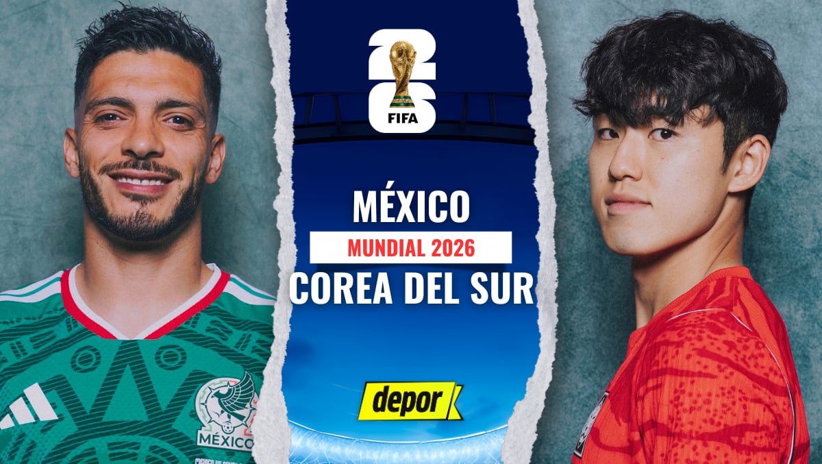 México vs. Corea del Sur juegan por la fecha 2 del Mundial 2026. (Diseño: Depor)