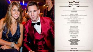 Alisten los cubiertos: filtran el menú de la boda de Messi yAntonella Roccuzzo