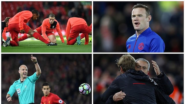Con abrazo entre Mourinho y Klopp: así arrancó el Liverpool-Manchester United