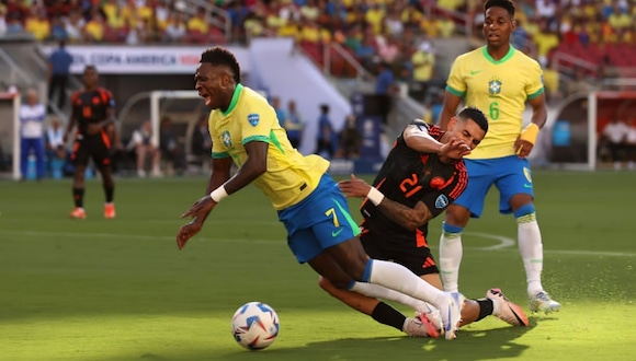 Colombia vs Brasil por la fecha 3 de la Copa América 2024. (Foto: Getty Images).