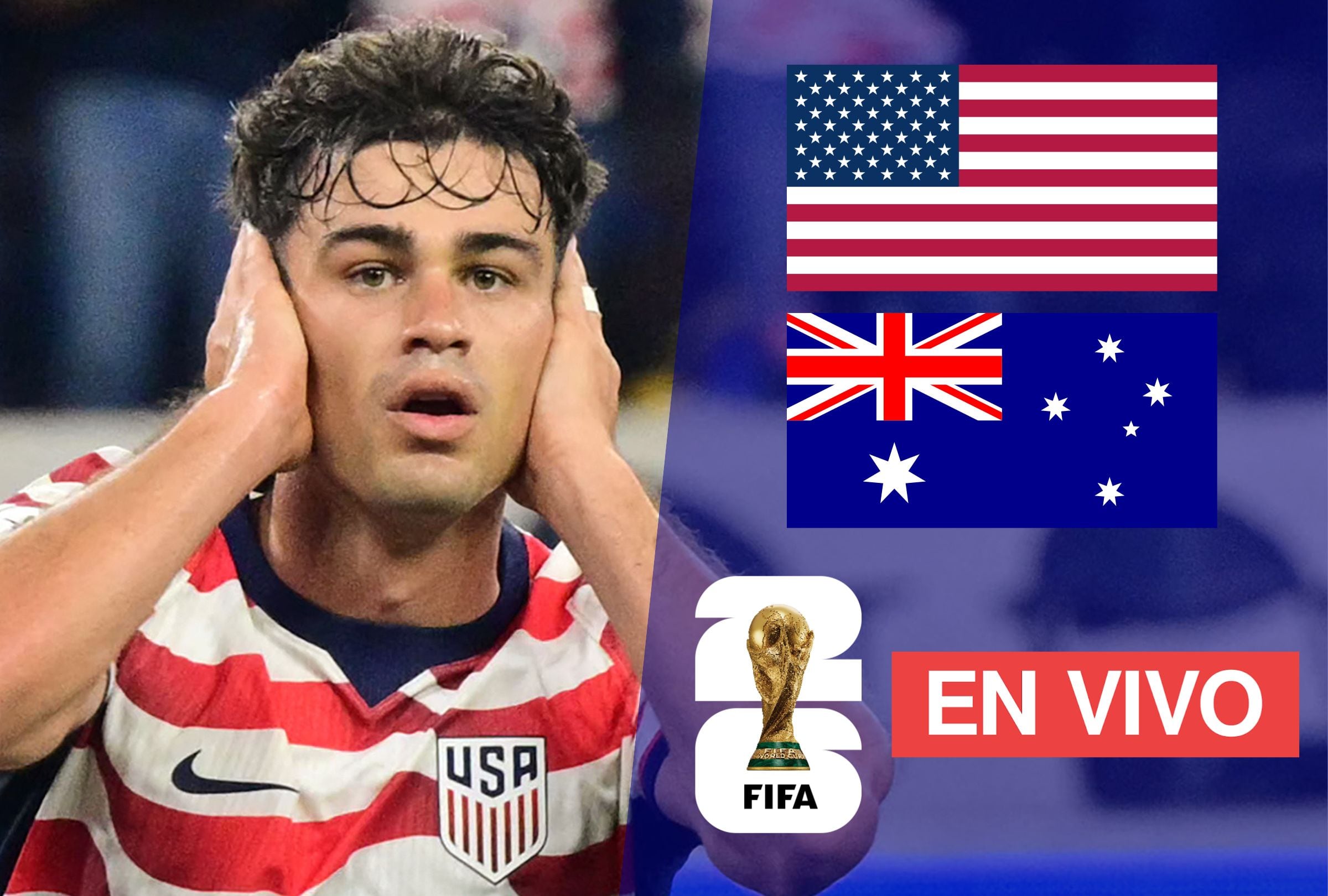 Conoce los canales de televisión señal abierta y dónde ver online el partido Estados Unidos vs. Australia EN VIVO por la Copa Mundial 2026. (Foto: Frederic J. BROWN / AFP / Composición Mag)