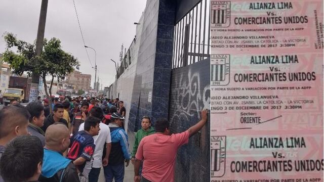 Alianza Lima: revendedores hacen su Navidad con entradas de partido ante Comerciantes