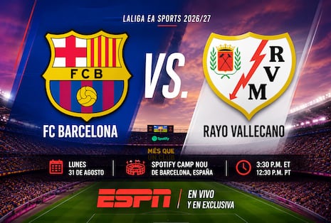 ESPN HD y Disney Plus: transmitieron el triunfo de Barcelona sobre Rayo Vallecano