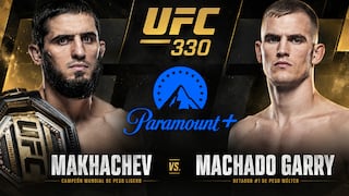 Paramount Plus televisó la pelea de Islam Makhachev vs. Ian Machado Garry por el UFC 330