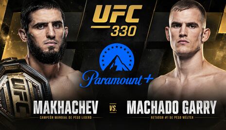 Paramount Plus televisó la pelea de Islam Makhachev vs. Ian Machado Garry por el UFC 330