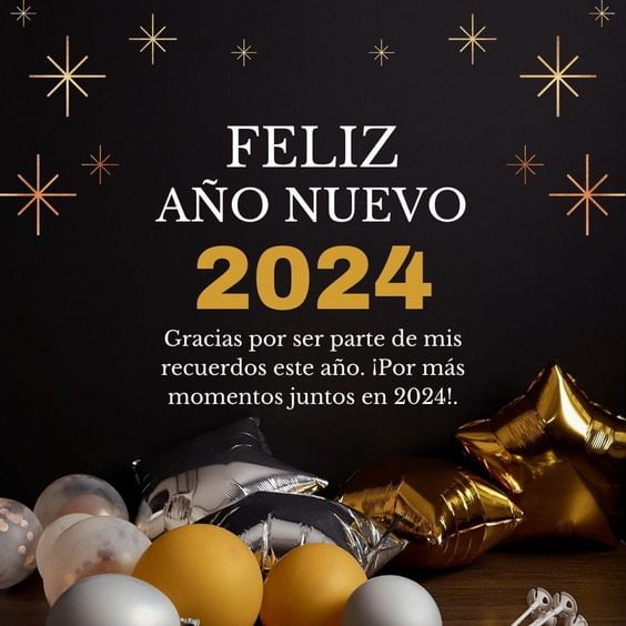Imágenes de Año Nuevo 2024 para dedicar, saludar y compartir (Foto: Pinterest)