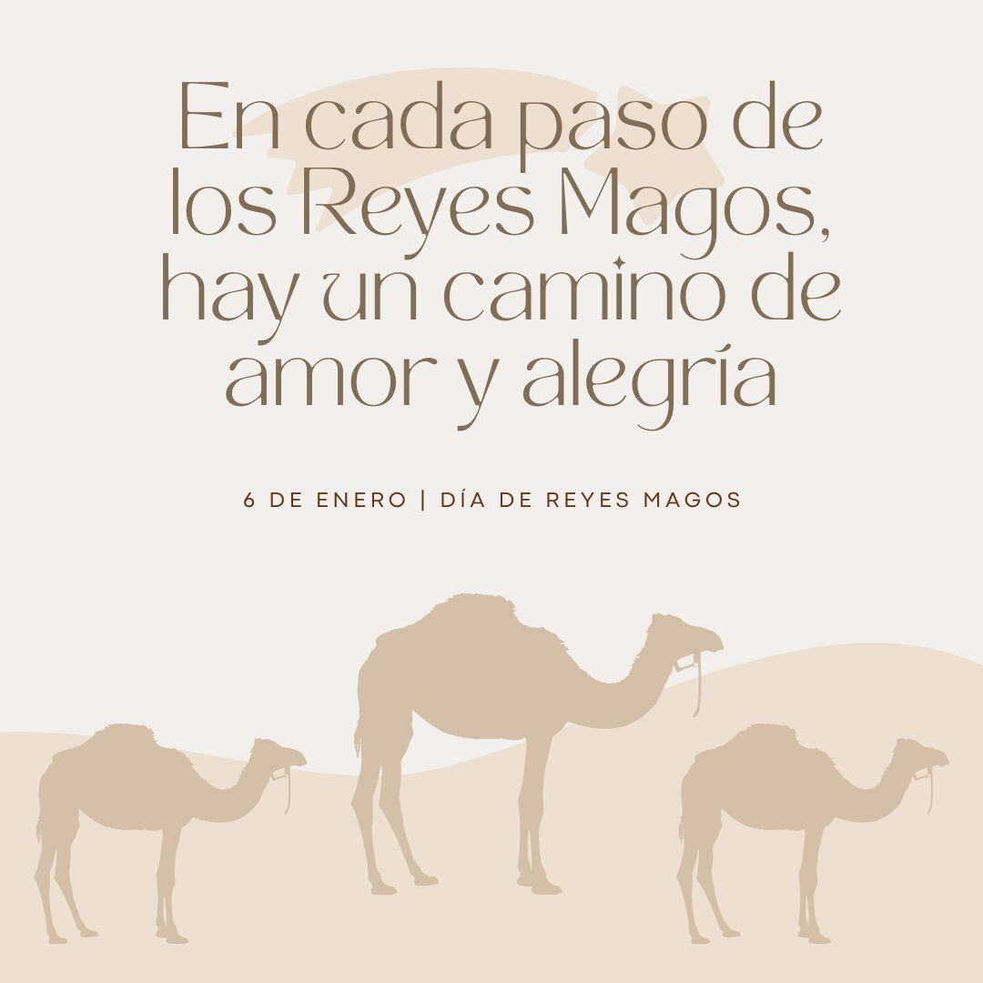 Imágenes con frases cortas, bonitas y originales para compartir por WhatsApp por el Día de los Reyes Magos.