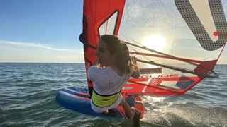 María Belén Bazo: “Estoy feliz de entrenar con el equipo olímpico de Windsurf de Holanda”