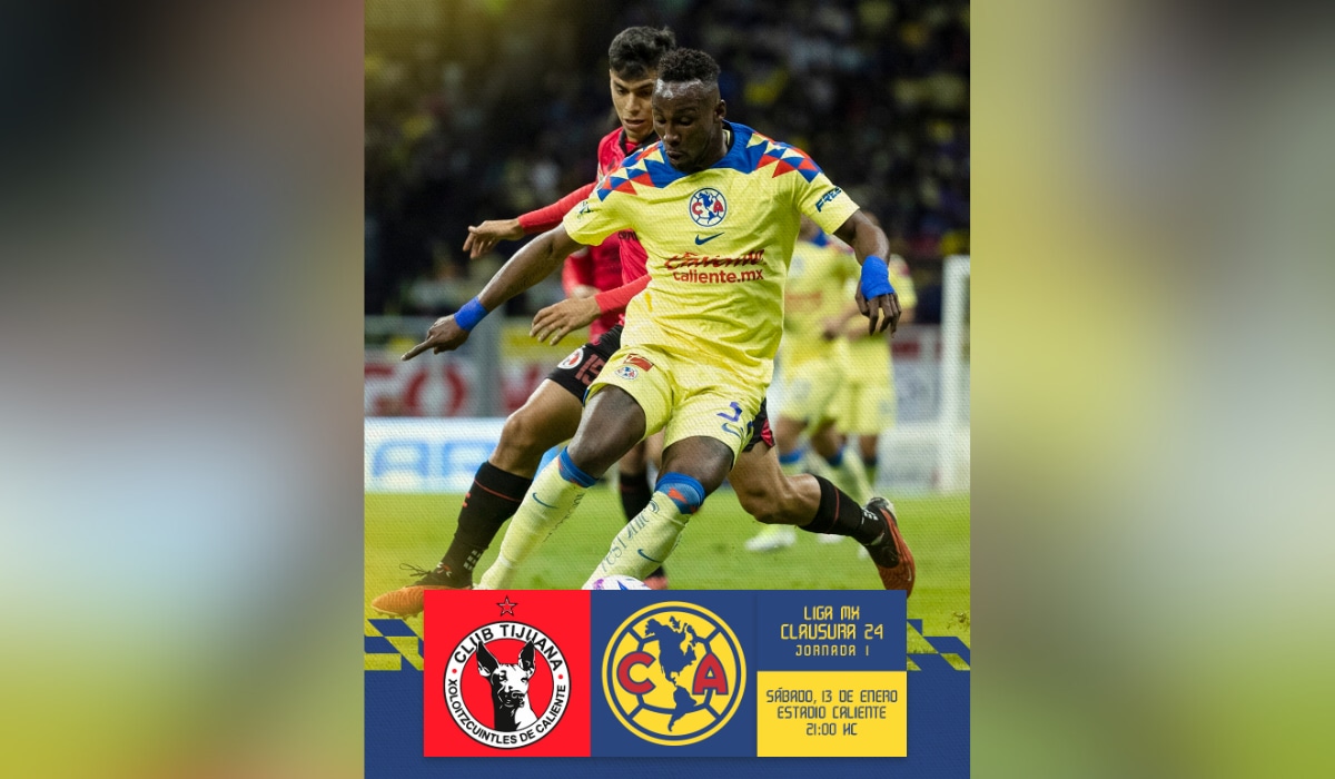 América vs. Tijuana juegan por la fecha 1 del Torneo Clausura 2024 de la Liga MX (Foto: @ClubAmerica).
