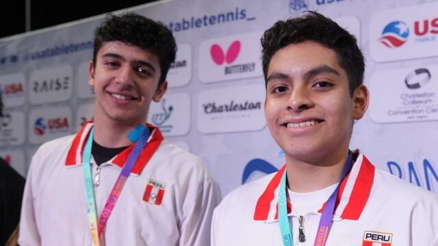 ¡Arriba Perú! Dupla nacional de tenis de mesa se consagró en Campeonato Panamericano Juvenil
