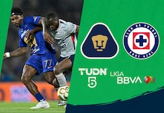 TUDN (Canal 5) transmisión del partido Pumas UNAM 3-3 Cruz Azul por la Liga MX 2026