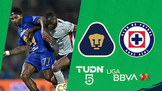 TUDN (Canal 5) transmisión del partido Pumas UNAM 3-3 Cruz Azul por la Liga MX 2026