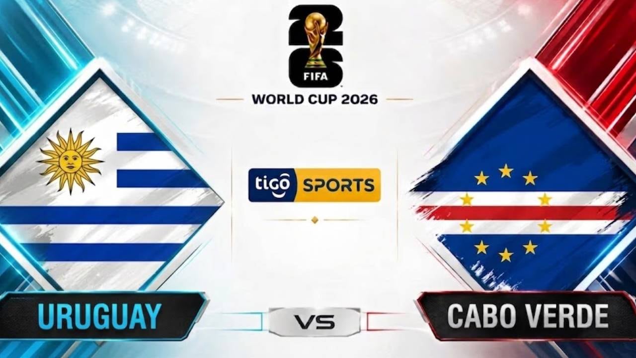 Miami, Florida (ESTADOS UNIDOS), 21/06/2026.- TiGo Sports transmitirá EN VIVO el partido Uruguay vs. Cabo Verde que se realizará este domingo 21 de junio por la Jornada 2 del grupo H del Mundial 2026 en el Estadio Miami, Florida, Estados Unidos. FOTO creada por Gemini.