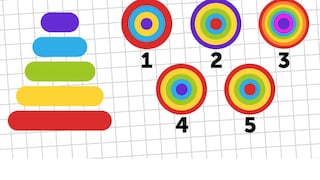 Encuentra el orden de color correcto mirando desde arriba en 5 segundos