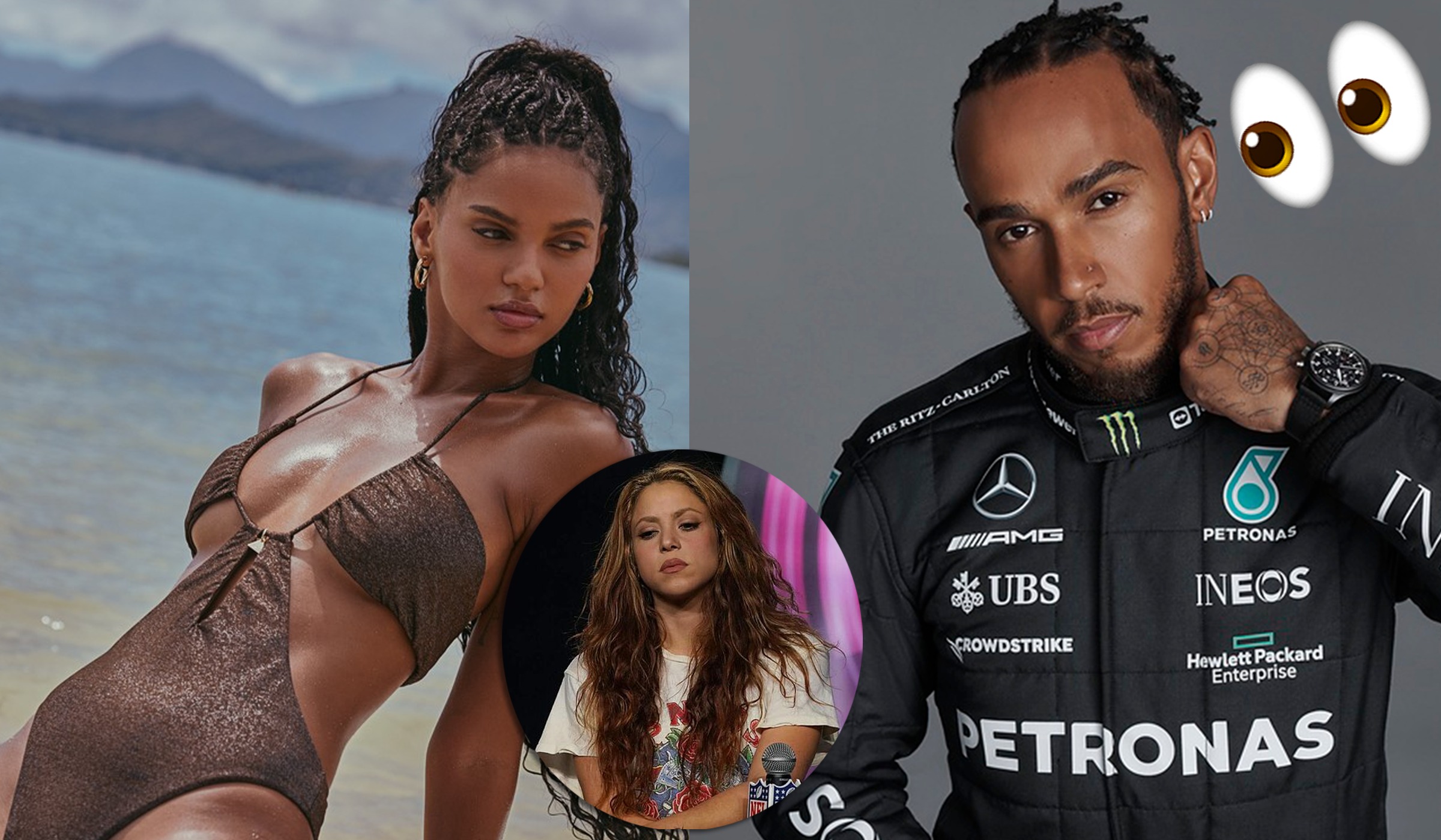 Lewis Hamilton y la supuesta infidelidad a Shakira (Foto: Composición)