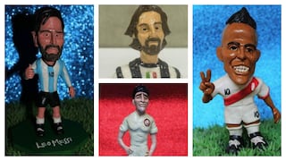 Obras de arte: Messi, Cueva, Pirlo y los personajes del fútbol hechos de plastilina
