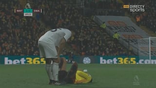 No da ni una por perdida: el durísimo choque de André Carrillo con Renato Sanches en Premier League